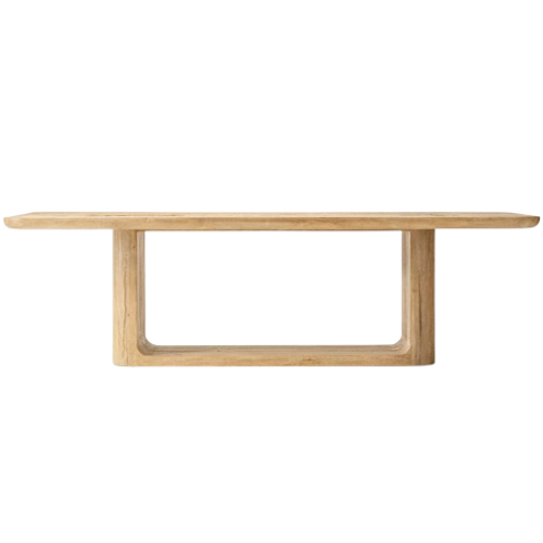 Solid Wood Plank Dining Table For Home