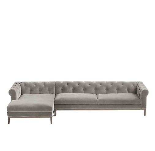 Light Grey Elegant Sofa