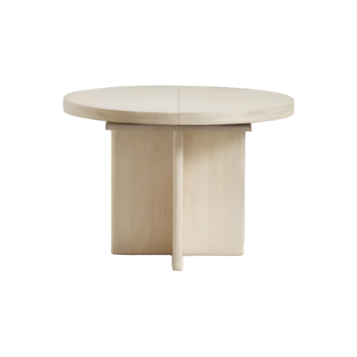 French Home Dining Room Furniture Recycled Timber Solid Leaf Solid Wooden Round Tables