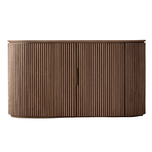 Brown Oak Wood Cabinet Sideboard