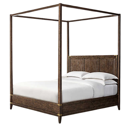 Cora Canopy Handcrafted Solid Oak Wooden Bed