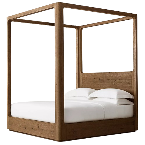 Modern Design Meticulously Handcrafted Durable Elegant Indoor Bedroom Furniture Wooden Oak Wood Garden Bed