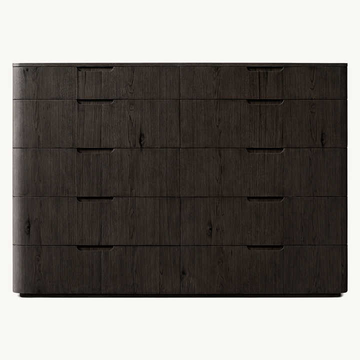 High End Handcrafted Solid Wood Modern Furniture Drawers Dresser For Bedroom