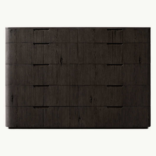 High End Handcrafted Solid Wood Modern Furniture Drawers Dresser For Bedroom