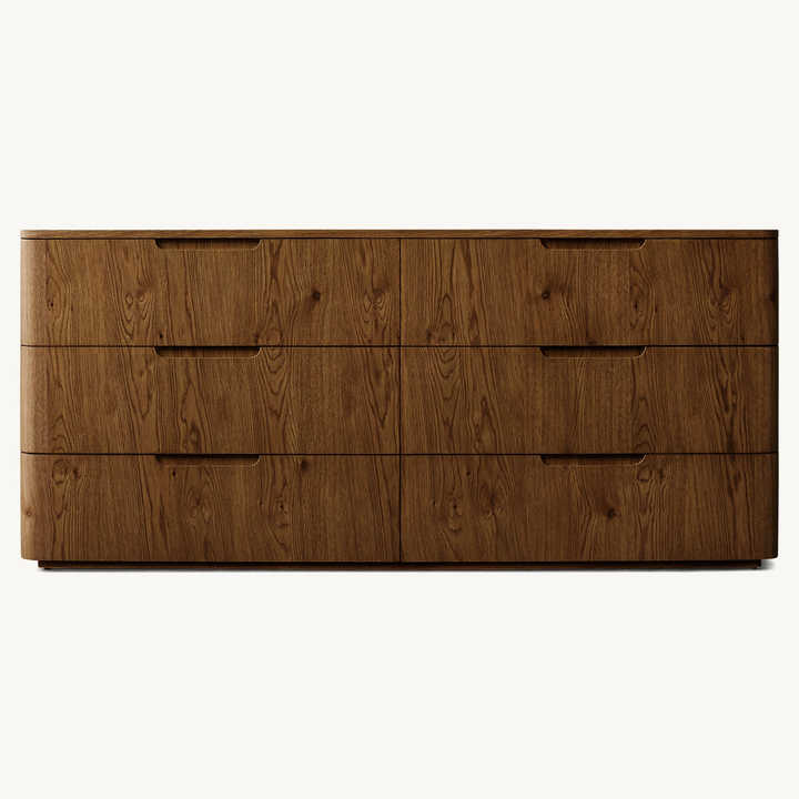 Patrick Solid Wood Furniture 6 Drawers Living Room Dresser