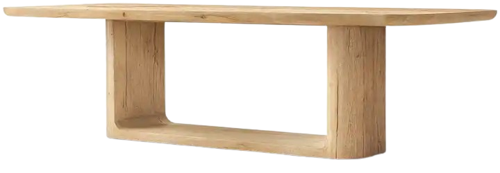 Solid Wood Plank Dining Table For Home