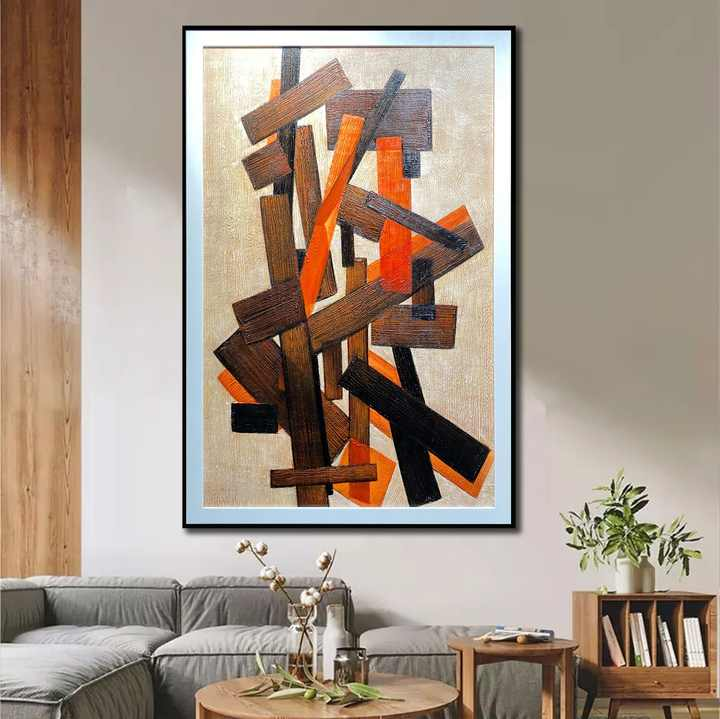 Hand painted abstract wall art decorative painting