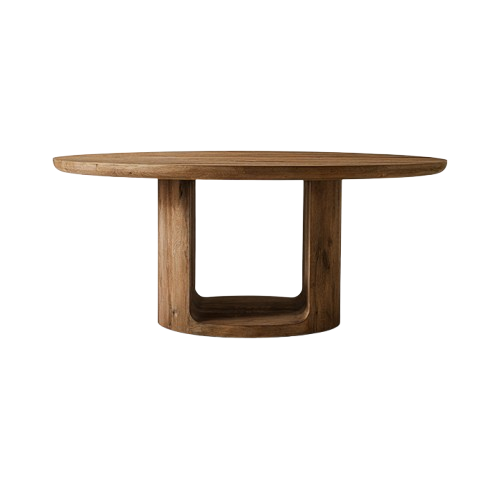 Table Affair Living Room Furniture Solid Wooden Round Dining Tables