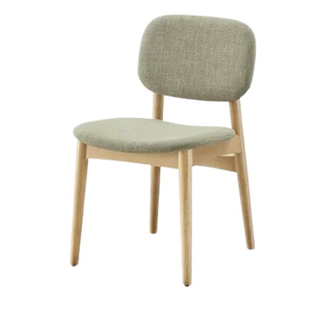 Natural Grey Wood Frame Dining Chairs