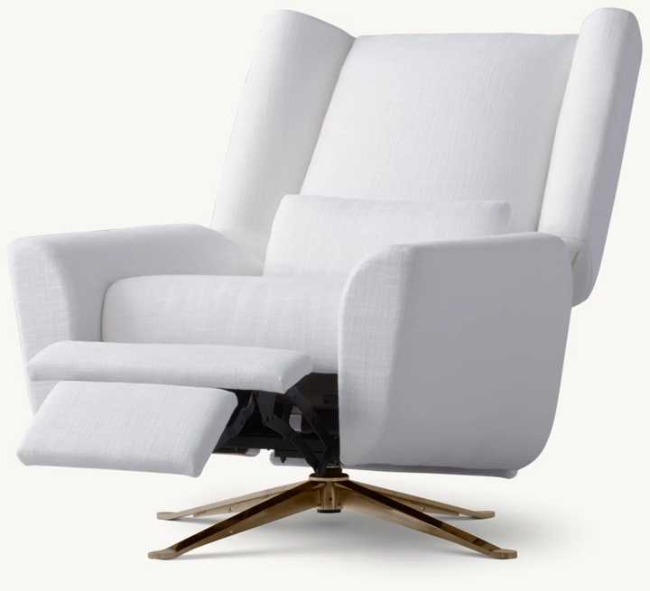 Fabric Metal Base Swivel Accent Chairs