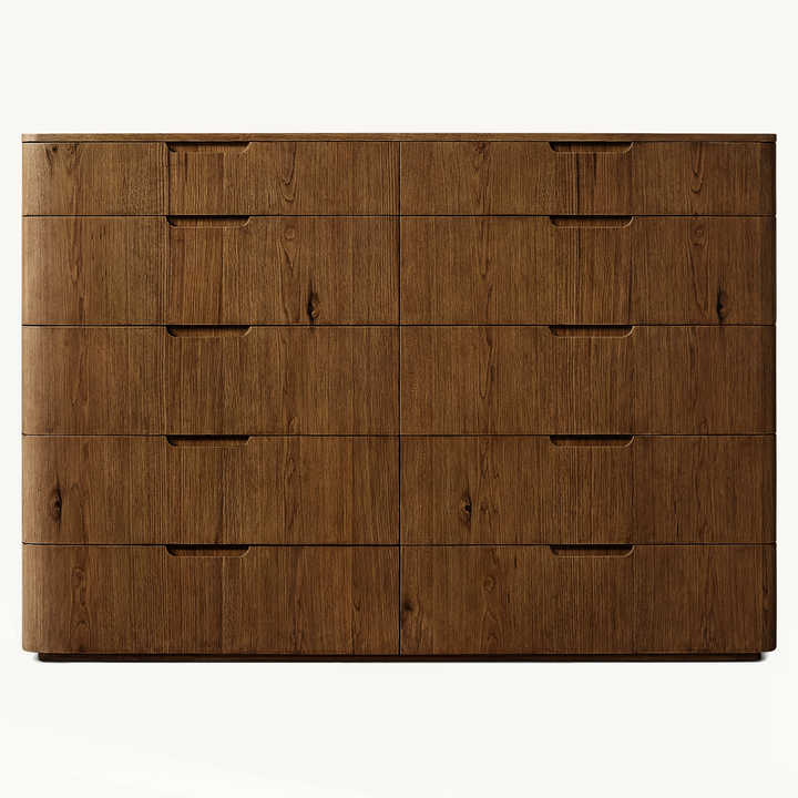 High End Handcrafted Solid Wood Modern Furniture Drawers Dresser For Bedroom