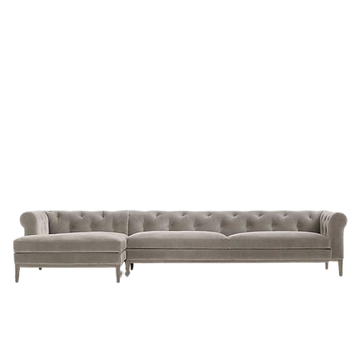 Light Grey Elegant Sofa