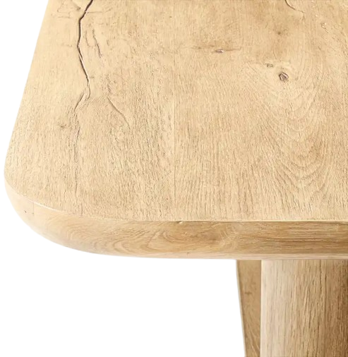 Solid Wood Plank Dining Table For Home