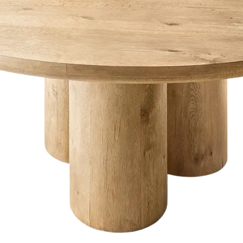 Perry Solid Oak Wood Plank Dining Tables