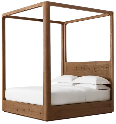Solid Wood Canopy Bed