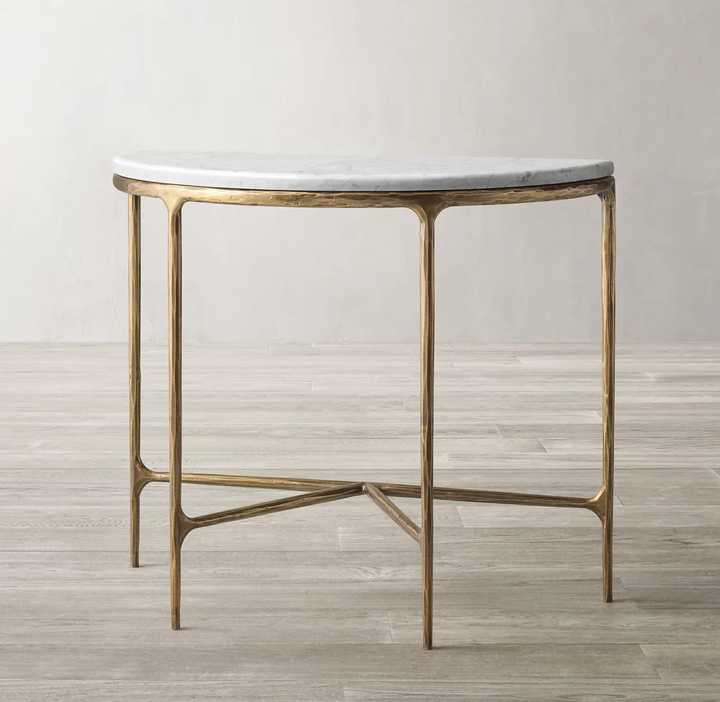 Gold Metal Coffee Table