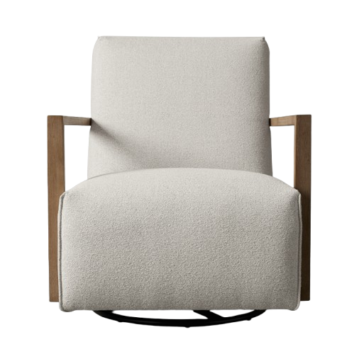 Fiona Fabric Swivel Single Sofa Chair