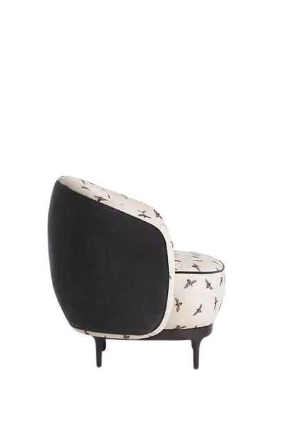 Cozy Seat Natural Wooden Legs Linen Upholstery Fabric Occasional Chairs